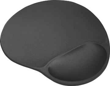 [16977] Trust bigfoot tapis de souris avec repose-poignet en gel, noir