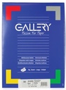 Gallery étiquettes blanches, ft 70 x 25 mm (l x h), coins carrés, 33 par feuille