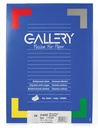 Gallery étiquettes blanches, ft 70 x 36 mm (l x h), coins carrés, 24 par feuille
