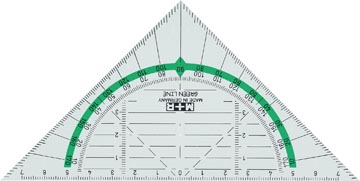 [170645] M+r equerre géométrique green line, 16 cm