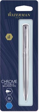 [174996] Waterman stylo bille allure, pointe moyenne, blister, chroom