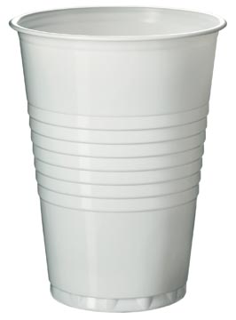 [177231] Gobelet en polystyrène pour boissons chaudes, 180 ml, blanc, paquet de 100 pièces