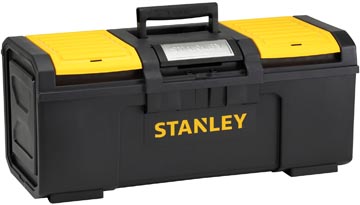 [179218] Stanley boîte à outils 24 pouces à fermeture automatique, janue/noir
