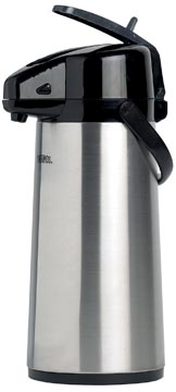 [183517] Thermos pichet isothermique avec pompe 2,2 litre, inox