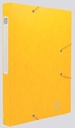 Exacompta boîte de classement cartobox dos de 2,5 cm, jaune, épaisseur 5/10e