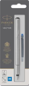 [1870805] Parker vector stylo plume acier sur blister