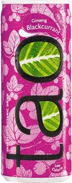 [18811] Tao botanic blackcurrant, canette de 25 cl, paquet de 24 pièces