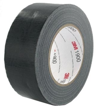 [190050B] 3m duct tape 1900, ft 50 mm x 50 m, noir
