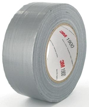 [190050S] 3m duct tape 1900, ft 50 mm x 50 m, argent