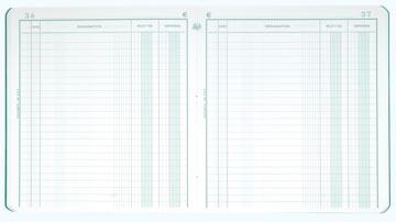 [1930X] Exacompta recettes et dépenses, ft 21 x 19 cm, néerlandais