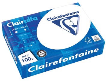 [1950C] Clairefontaine clairalfa papier de présentation a4, 100 g, paquet de 500 feuilles