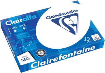 [1984C] Clairefontaine clairalfa papier de présentation ft a3, 350 g, paquet de 125 feuilles