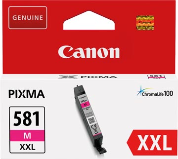 [1996C01] Canon cartouche d'encre cli-581m xxl, 367 photos, oem 1996c001, magenta