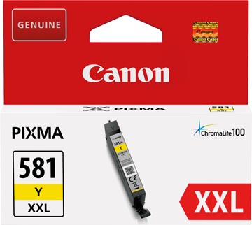 [1997C01] Canon cartouche d'encre cli-581y xxl, 322 photos, oem 1997c001, jaune