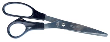 [20021] Bouhon ciseaux inox, 21 cm, pour droitiers, noir
