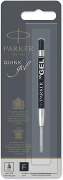 [2020762] Parker quink gel recharge pour stylo bille fine, noir, sous blister