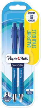 [2027754] Paper mate stylo bille flexgrip ultra rt, moyenne, bleu