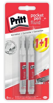 [2081356] Pritt stylo correcteur pocket pen, blister 1 + 1 gratuit