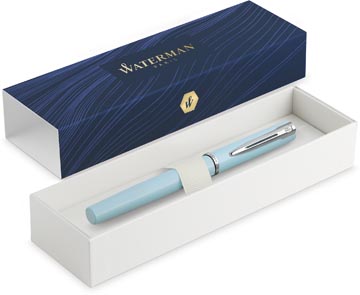 [1418991] Waterman stylo plume allure, pointe fine, giftbox, pastelblauw
