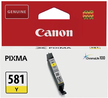 [2105C01] Canon cartouche d'encre cli-581y, 259 pages, oem 2105c001, jaune