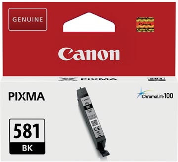 [2106C01] Canon cartouche d'encre cli-581bk, 200 pages, oem 2106c001, noir