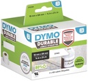 Dymo étiquettes durable labelwriter ft 19 x 64 mm, 2 x 450 étiquettes