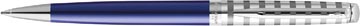 [2117788] Waterman stylo bille hémisphère deluxe marine blue avec détail en palladium