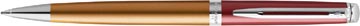 [2118236] Waterman stylo bille hémisphère vermillon avec détail en palladium