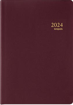 [2120046] Brepols agenda armada seta 4 langues, bordeaux, 2024