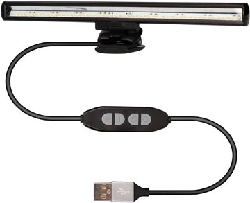 [2120416] Ksix lampe de lecture, alimentation usb, avec pince de fixation