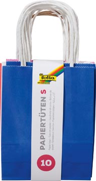 [2120910] Folia sac papier kraft, 110-125 g/m², couleurs assorties, paquet de 10 pièces