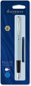 [2122724] Waterman stylo plume allure pastel pointe fine, sous blister, bleu
