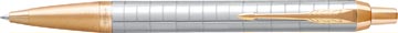 [2143643] Parker im premium stylo bille, moyenne, en boîte-cadeau, pearl (blanc/or)