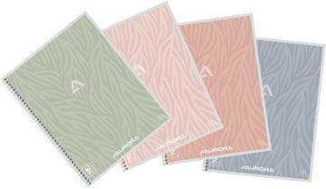 [2160D1L] Aurora writing 80 design cahier spiralé, ft a5, 120 pages, ligné