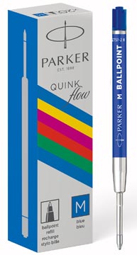 [2166550] Parker eco stylo bille recharge, medium, bleu, 20 pièces