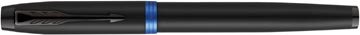 [09728594] Parker im vibrant rings stylo plume moyen, noir avec accents bleus