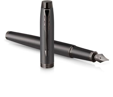 [2172958] Parker im monochrome titanium stylo plume, fine, giftbox