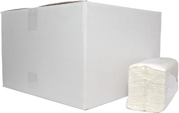[218031] Europroducts essuie-mains en papier, plié en c, 2 plis, 152 feuilles, paquet de 16 pièces