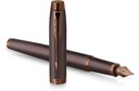 Parker im monochrome stylo plume bordeaux, moyen, giftbox