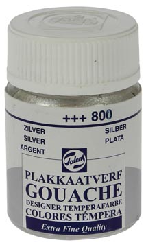 [22-800] Talens gouache extra fine flacon de 16 ml, argent