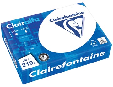 [2216C] Clairefontaine clairalfa papier de présentation, a4, 210 g, paquet de 250 feuilles