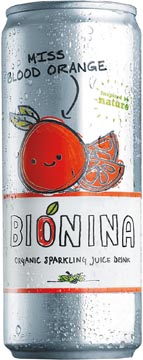 [22510] Bionina miss blood orange, canette de 33 cl, paquet de 24 pièces