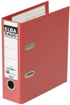 [22640] Elba rado plast classeur pour ft a5 en hauteur, rouge foncé, dos de 7,5 cm