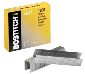 [23-17G] Bostitch agrafes 23-17-1m, 17 mm, pour 00540, hd-23l17, hd-12f