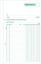 Exacompta factures,  ft 21 x 13,5 cm, tripli, verticale, néerlandais