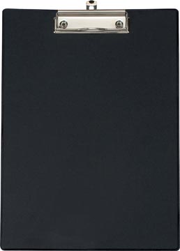 [2334490] Maul porte-bloc pvc a4 portrait, plastifié, avec pochette transparante, noir