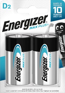 [2335800] Energizer piles max plus d, blister de 2 pièces
