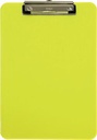 Maul porte-bloc plastique neon a4 portrait, jaune transparent