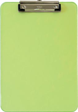[2340651] Maul porte-bloc plastique neon a4 portrait, vert transparent