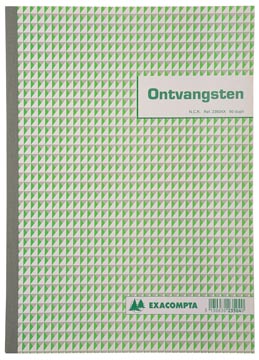 [23504X] Exacompta, recettes caisse, ft 29,7 x 21 cm, néerlandais, (50 x 2 feuilles) dupli